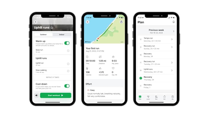 Joggo app screenshots